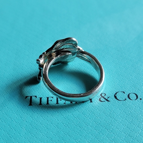 1885 Tiffany & Company IRIS Spoon Ring in Sterling Silver #8 - Picture 10 of 11
